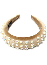 Load image into Gallery viewer, Velvet Pearl Headband