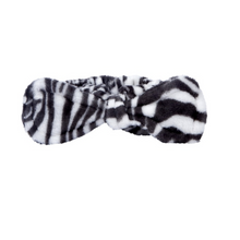 Load image into Gallery viewer, Add On: Zebra Plush Spa Headband